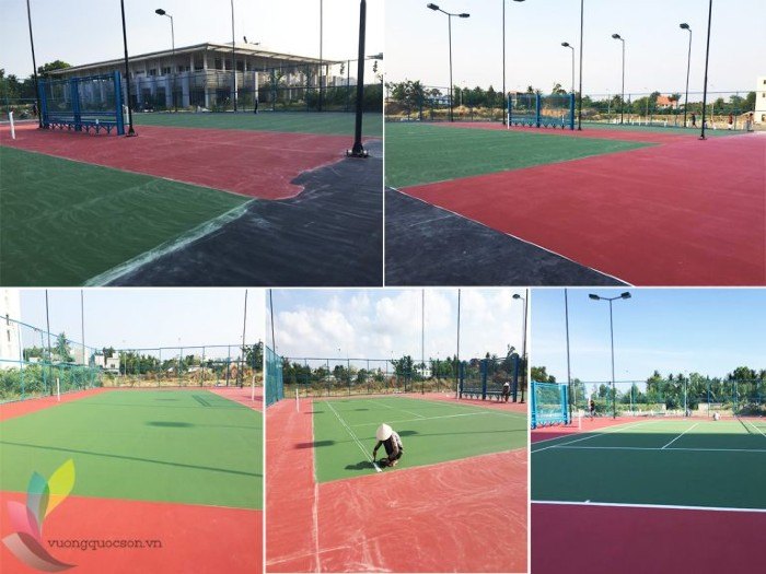 Dự Án Thi Công Sơn Sân Tennis